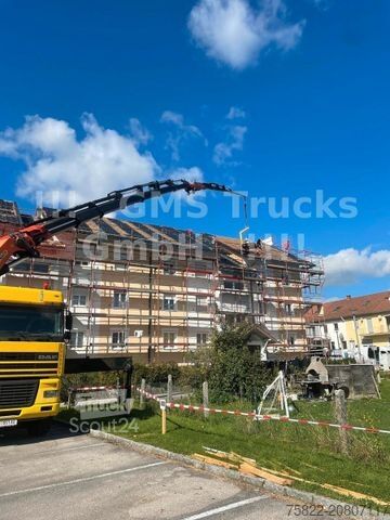 Autocarro con cassone fisso DAF 95XF / 8X4 / 35m Kran Palfinger PK90002 / WINCH