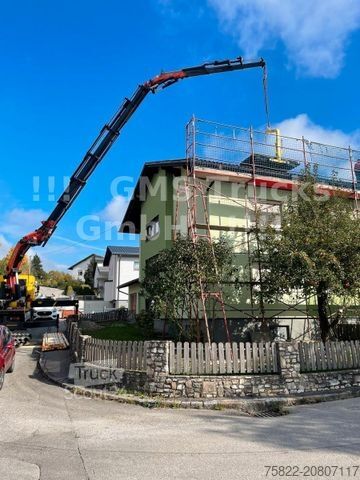 Grua montada em camião DAF 95XF / 8X4 / 35m Kran Palfinger PK90002 / WINCH