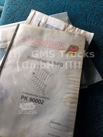 Grua montada em camião DAF 95XF / 8X4 / 35m Kran Palfinger PK90002 / WINCH