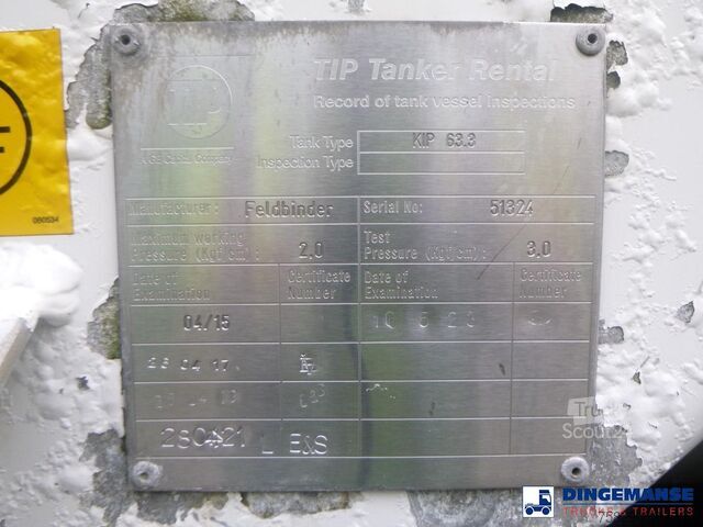 Tanque Feldbinder Powder tank alu 63 m3 (tipping)