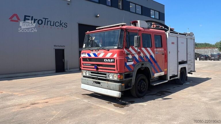 Brandweerwagen DAF 1700 ATI (FIRETRUCK / 60.000 KM / MANUAL PUMP /...