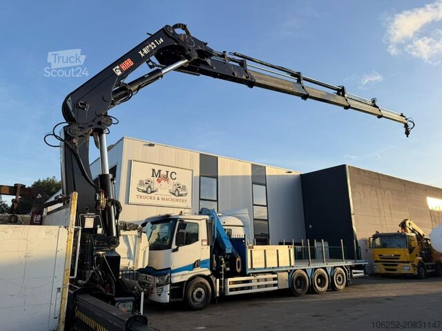 Piattaforma di carico Scania P410 6x4 PRITSCHE + KRAN HIAB X-HIDUO 188 ES-4 ...