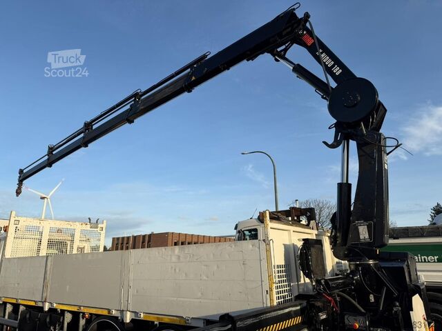 Piattaforma di carico Scania P410 6x4 PRITSCHE + KRAN HIAB X-HIDUO 188 ES-4 ...