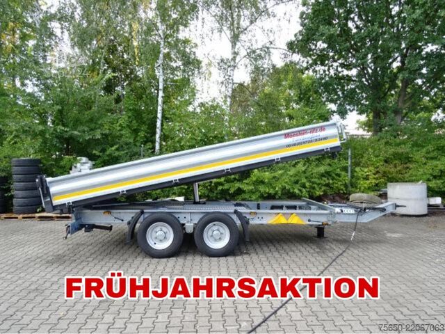 Kippanhänger Möslein TTG 11 Verzinkt  neuer Tandem 3- Seitenkipper Tieflader-- Neufahrzeug --