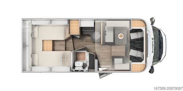 Polintegriran avtodom SUNLIGHT T 66 S Adventure, Navi,Safety ACC,6E,AKTION