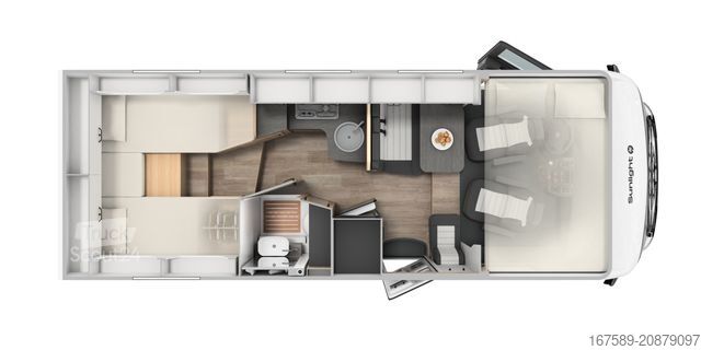 Integrirani avtodom SUNLIGHT I 67 S Adventure, Navi,RFK,Backofen,6E,AKTION