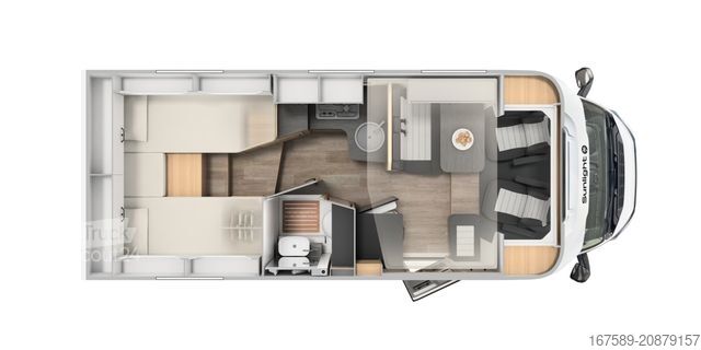 Camping-car semi-intégré SUNLIGHT T 67 S Adventure, Navi,RFK,6E,Voll LED,AKTION