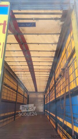 Avoin puoliperävaunu pressulla Schmitz Cargobull SCS 24L Mega Edscha Code XL Hubdach