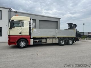 Basculantă MAN TGX 26.440 6X2 HIAB Kran mit 7 Ausschübe