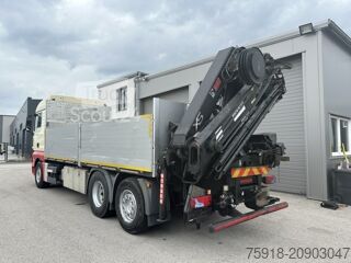 Basculantă MAN TGX 26.440 6X2 HIAB Kran mit 7 Ausschübe