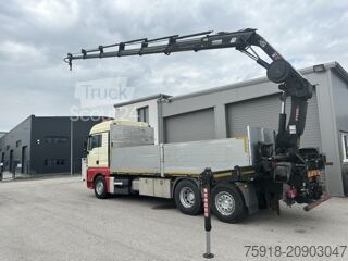 Basculantă MAN TGX 26.440 6X2 HIAB Kran mit 7 Ausschübe