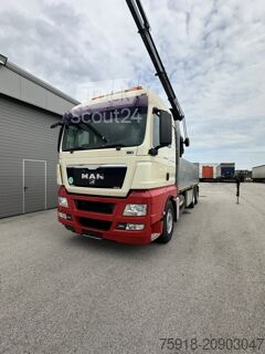 Basculantă MAN TGX 26.440 6X2 HIAB Kran mit 7 Ausschübe