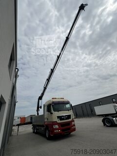 Basculantă MAN TGX 26.440 6X2 HIAB Kran mit 7 Ausschübe