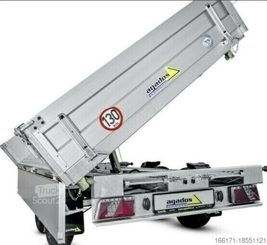 Trīsvienīga pašizgāzēja piekabe AGADOS ATLAS 3-Seiten Kipper - 330x170x35 SONDERANGEBOT