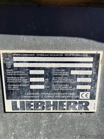 حفار متحرك LIEBHERR Mobilbagger Compact A916 G6.0D