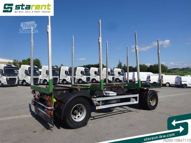 Rimorchio portatronchi  Riedler Holzrungen Anhänger Achswaage TÜV 11/25