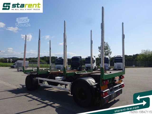 Rimorchio portatronchi  Riedler Holzrungen Anhänger Achswaage TÜV 11/25