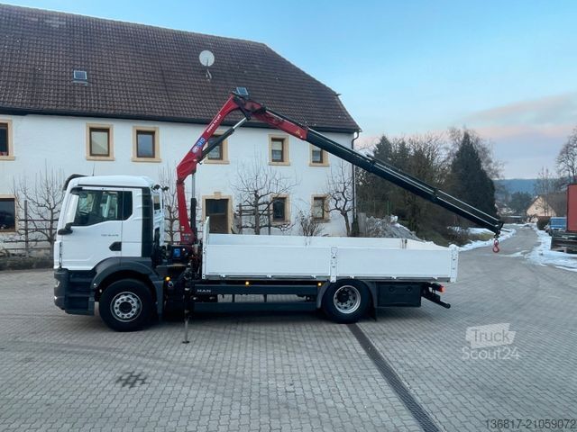 LKW mit Pritsche (offen) MAN TGS 18.470 BL 4x2 Pritsche Kran HMF Retarder AAS