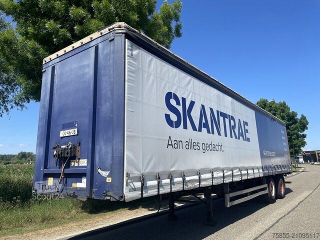 Curtain sided Pacton T2-001 Kooiaap / BPW Axles / Steering / Drumbra...