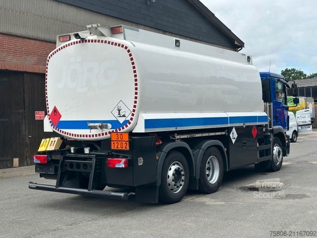 Tankbil MAN TGM 26.320 Rohr 21.000L Oben/unten Funk Lenk