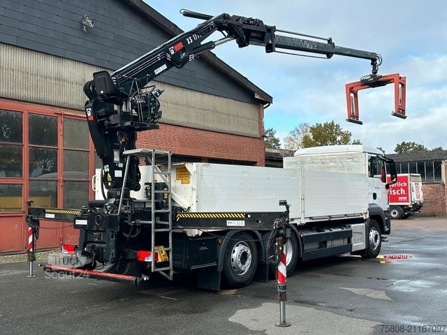 Grúa montada en camión MAN TGS 26.440 Baustoff Hiab XS177 K Lenk Navi