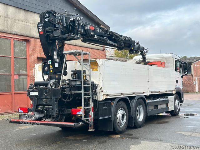 Grúa montada en camión MAN TGS 26.440 Baustoff Hiab XS177 K Lenk Navi