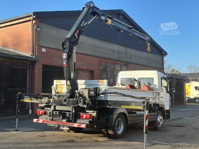 Camión volquete MERCEDES-BENZ Atego 1224 Kipper Kran Hiab XS 077 AHK Klima