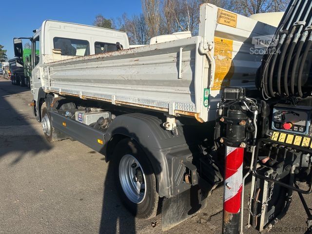 Camión volquete MERCEDES-BENZ Atego 1224 Kipper Kran Hiab XS 077 AHK Klima