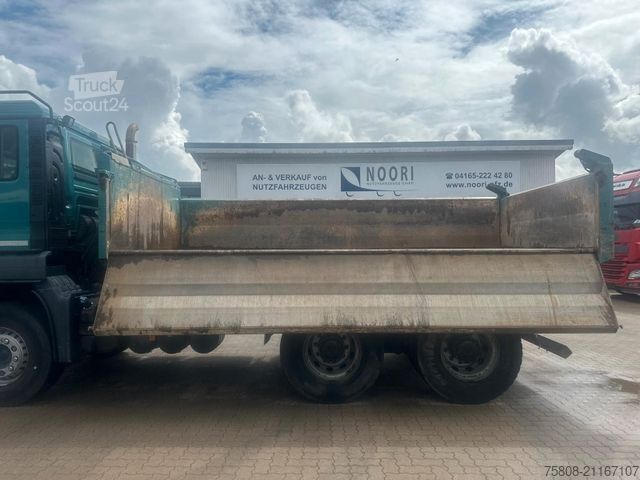 Camión volquete trilateral MAN TGS 26.460 6x4BB Meiller Bordmatik AHK