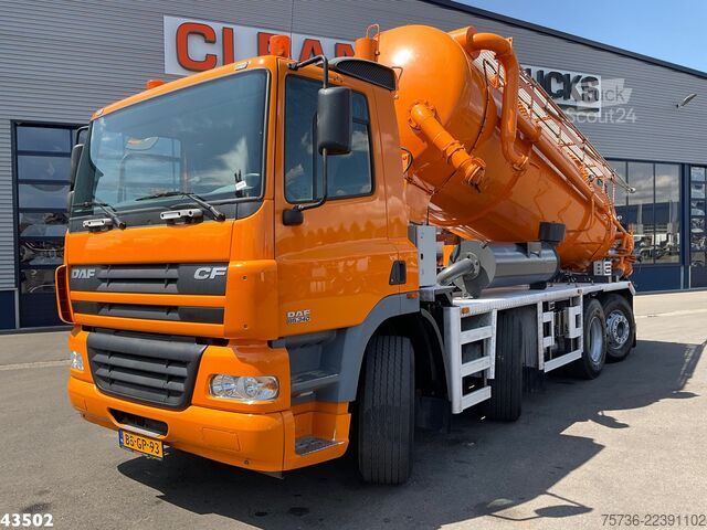 Vehicul de aspirație DAF FAX 85 CF 340 Droge stoffen blaas installatie J...