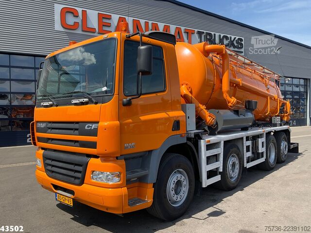 Vehicul de aspirație DAF FAX 85 CF 340 Droge stoffen blaas installatie J...