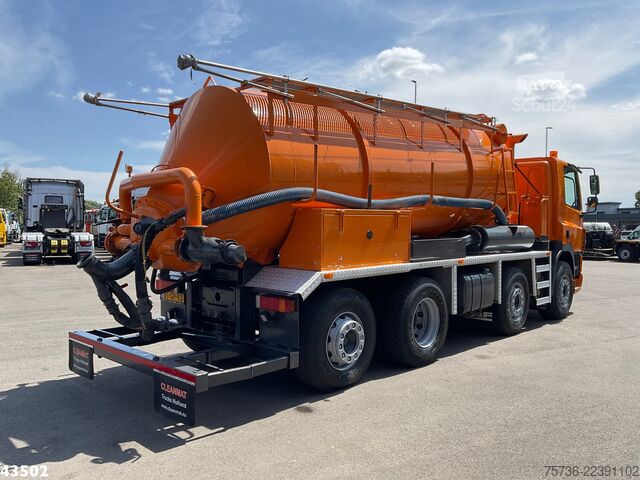 Vehicul de aspirație DAF FAX 85 CF 340 Droge stoffen blaas installatie J...