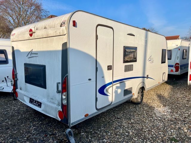 Caravan BÜRSTNER 550 TKM Etagen Vorzelt Mover Festbett Dusche