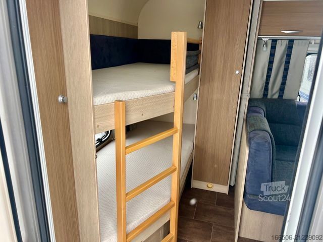 Caravan BÜRSTNER 550 TKM Etagen Vorzelt Mover Festbett Dusche