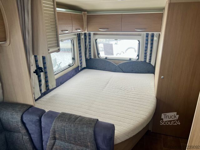 Caravan BÜRSTNER 550 TKM Etagen Vorzelt Mover Festbett Dusche