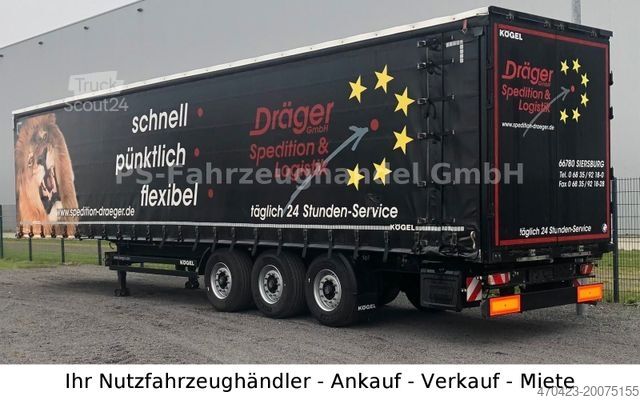 Atvira puspriekabė su tentu KÖGEL SN24*Standard*BPW* Liftachse*Verbreiterungsplane