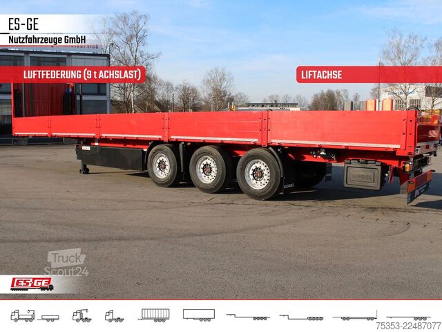 Çalışma platformlu yarı römork KÖGEL Multi Chassis, verstärkt, Bordwände