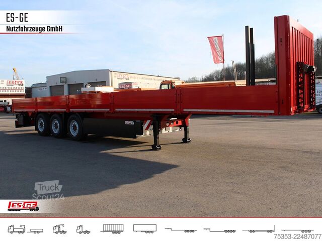 Çalışma platformlu yarı römork KÖGEL Multi Chassis, verstärkt, Bordwände