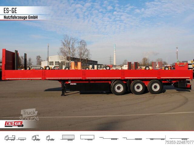 Çalışma platformlu yarı römork KÖGEL Multi Chassis, verstärkt, Bordwände
