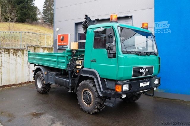 Трьохсторонній самоскид MAN Dreiseitenkipper MAN 7731 mit Kran