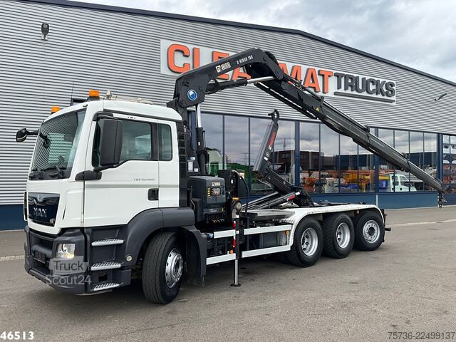 Sistema de brazo de gancho Man TGS 35.400 8x4 Euro 6 Hiab 18 Tonmeter laadkraa...