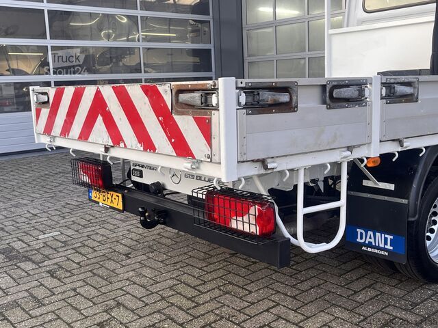 Nákladné vozidlo s plošinou a žeriavom Mercedes-Benz Sprinter 513cdi 130pk DC Laadkraan Hiab 017T Ai...