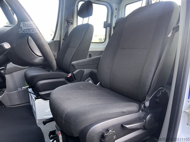 Nákladné vozidlo s plošinou a žeriavom Mercedes-Benz Sprinter 513cdi 130pk DC Laadkraan Hiab 017T Ai...