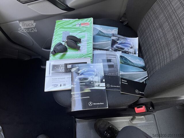 Nákladné vozidlo s plošinou a žeriavom Mercedes-Benz Sprinter 513cdi 130pk DC Laadkraan Hiab 017T Ai...