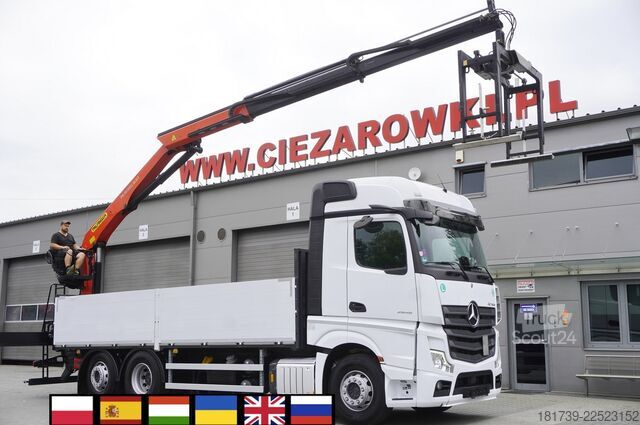 Πλατφόρμα με γερανό Mercedes-Benz Actros 2545 MP5 / 60 tho. km / Palfinger