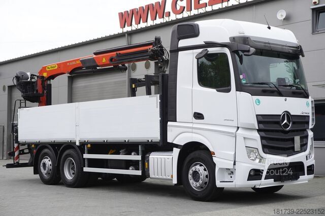 Πλατφόρμα με γερανό Mercedes-Benz Actros 2545 MP5 / 60 tho. km / Palfinger