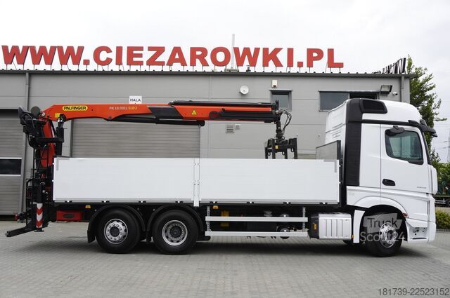 Πλατφόρμα με γερανό Mercedes-Benz Actros 2545 MP5 / 60 tho. km / Palfinger