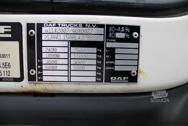 Furgon skrzyniowy DAF LF 150 4x2 BB - Nr.: 928