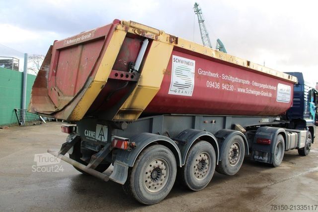 Semi-remorque benne CARNEHL CHKS/HH Kippmulde 24 m³ HYDR. KLAPPE Nr: 174