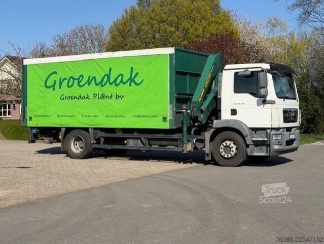 Kranwagen MAN TGM 19.250 KRAAN PALFINGER/SCHUIFKAP/LAADKLEP/S...